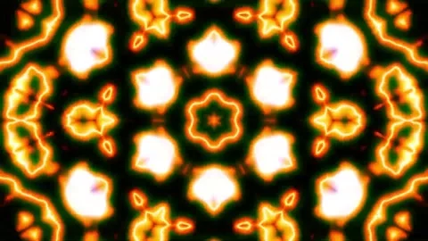 Abstract motion kaleidoscope VJ loop background Stock Footage 340075434