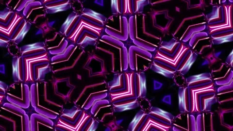Abstract motion kaleidoscope VJ loop background Stock Footage 340075509