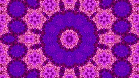Abstract motion kaleidoscope VJ loop background Stock Footage 340075547