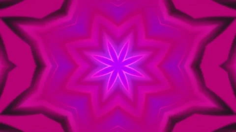 Abstract motion kaleidoscope VJ loop background Stock Footage 340075555