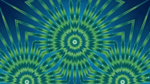 Abstract motion kaleidoscope VJ loop background Stock Footage 340075559