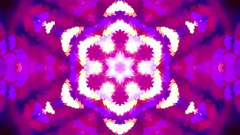 Abstract motion kaleidoscope VJ loop background Stock Footage 340075564