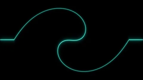 Abstract motion light lines speed radiant cyan energy path arrays over blac.. Stock Footage 340999145