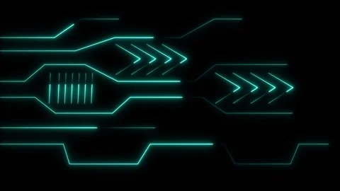 Abstract motion light lines speed dual color diagonal laser paths on black... Stock Footage 340999243
