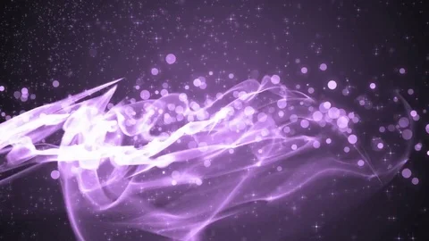 Abstract motion lilac background with particles and stars. Stock Footage 71650605