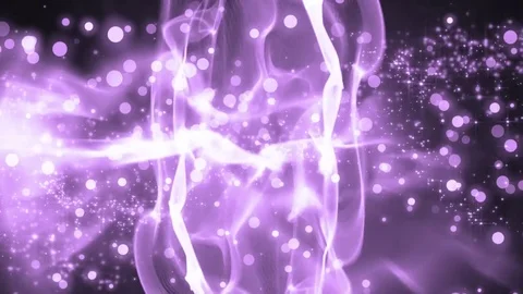 Abstract motion lilac background with particles and stars. Video stock 71651055