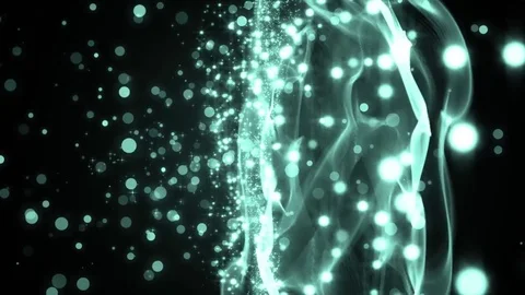 Abstract motion neon background with particles and stars. 库存影片 71650592