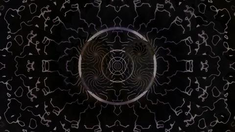 Abstract motion pattern on dark background with swirling Stock Footage 339867165
