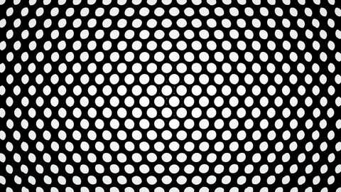 Abstract motion pattern loop animation digital circle dot hole Video stock 129358155
