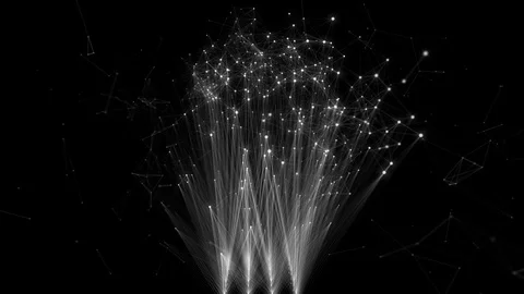 Abstract motion plexus background Stock Footage 102699301