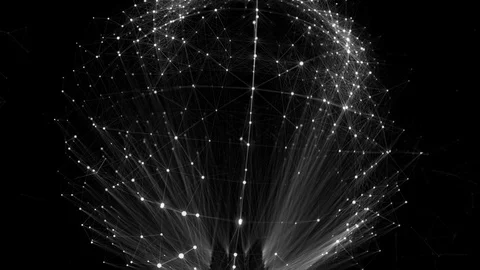 Abstract motion plexus background Stock Footage 102699343