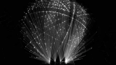 Abstract motion plexus background Stock Footage 131707423