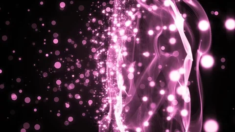 Abstract motion purple background with particles and stars. Stock Footage 71650160