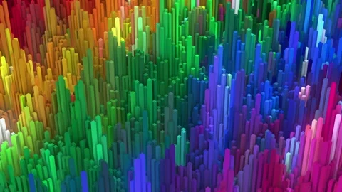 Abstract Motion of Rectangular Objects. Video stock 296805662