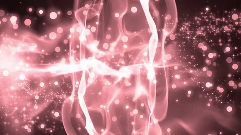 Abstract motion scarlet background with particles and stars. Video stock 71651003