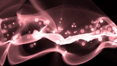Abstract motion scarlet background with particles and stars. Video stock 71651120