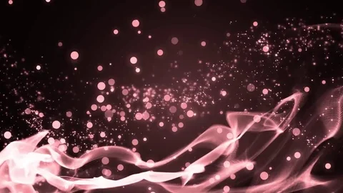 Abstract motion scarlet background with particles and stars. Stock Footage 71651375