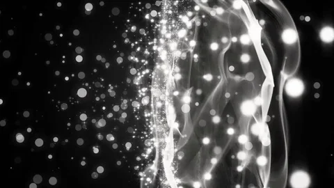 Abstract motion silver background with particles and stars. Vídeos de archivo 71650522