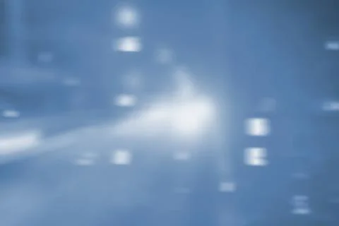 Abstract motion speed background with bokeh defocused lights Stock Illustration