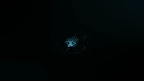 Abstract motion of a sphere in the middle of the screen Video stock 146919533