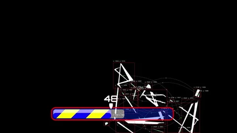 Abstract motion tracking data analysis visualization Stock Footage 336811364