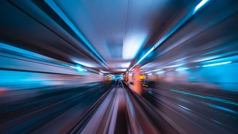 Abstract motion in a tunnel Stock Footage 116403497