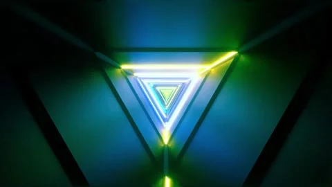Abstract motion tunnel VJ loop background Stock Footage 340076029