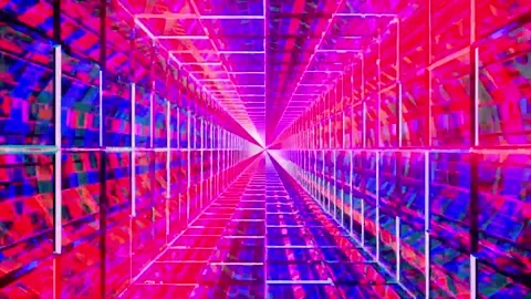 Abstract motion tunnel VJ loop background Stock Footage 340076051