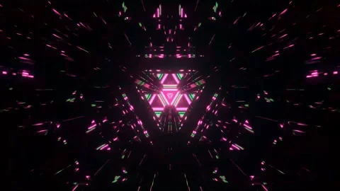 Abstract motion tunnel VJ loop background Stock Footage 340076054
