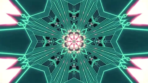 Abstract motion tunnel VJ loop background Stock Footage 340076055