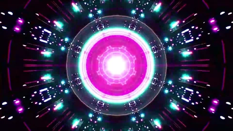 Abstract motion tunnel VJ loop background Stock Footage 340076083