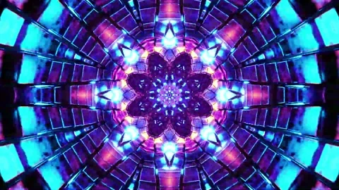 Abstract motion tunnel VJ loop background Stock Footage 340076115