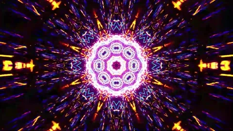 Abstract motion tunnel VJ loop background Stock Footage 340076134