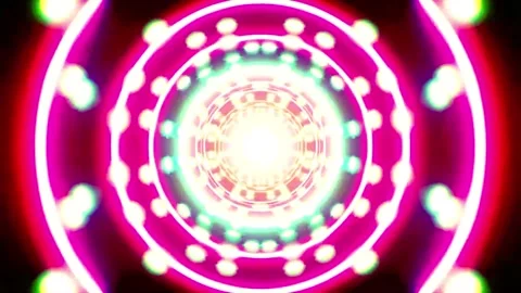Abstract motion tunnel VJ loop background Stock Footage 340076137