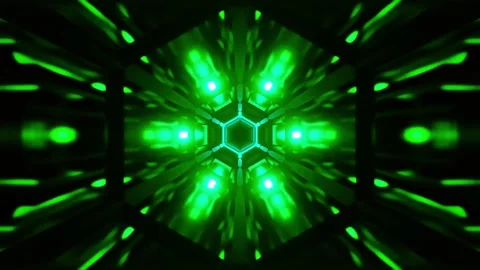 Abstract motion tunnel VJ loop background Stock Footage 340076143