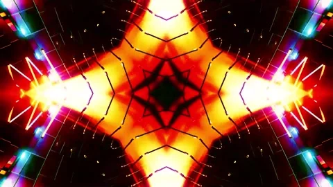 Abstract motion tunnel VJ loop background Stock Footage 340076146