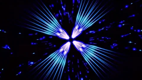 Abstract motion tunnel VJ loop background Stock Footage 340076156