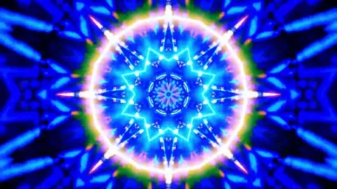 Abstract motion tunnel VJ loop background Stock Footage 340076170