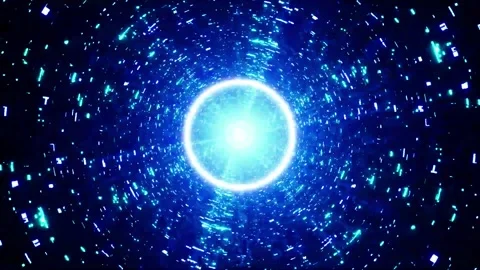 Abstract motion tunnel VJ loop background Stock Footage 340076171