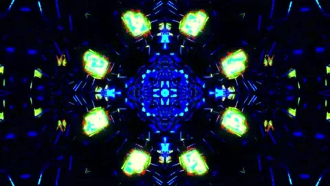 Abstract motion tunnel VJ loop background Stock Footage 340076209
