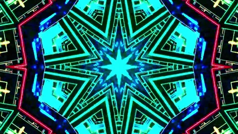 Abstract motion tunnel VJ loop background Stock Footage 340076229