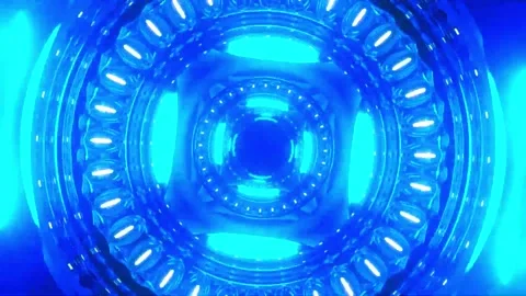 Abstract motion tunnel VJ loop background Stock Footage 340076245