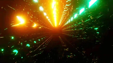 Abstract motion tunnel VJ loop background Stock Footage 340076269