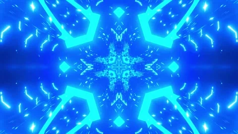 Abstract motion tunnel VJ loop background Stock Footage 340076270