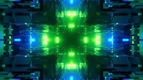Abstract motion tunnel VJ loop background Stock Footage 340076285