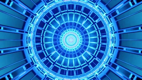Abstract motion tunnel VJ loop background Stock Footage 340076287