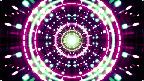 Abstract motion tunnel VJ loop background Stock Footage 340178939