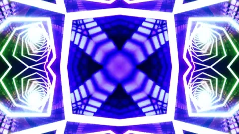 Abstract motion tunnel VJ loop background Stock Footage 340178940