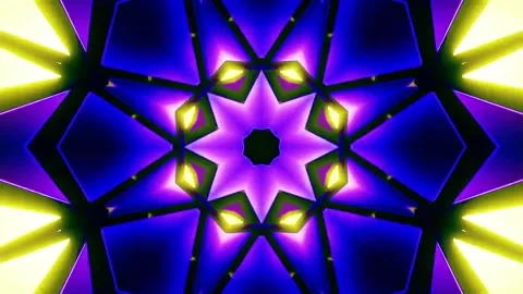 Abstract motion tunnel VJ loop background Stock Footage 340178945