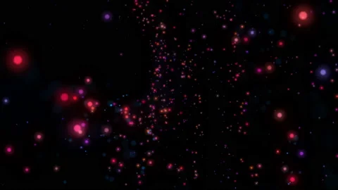 Abstract motion violet, red, pink bokeh and glitter lights. Stock Footage 112194268